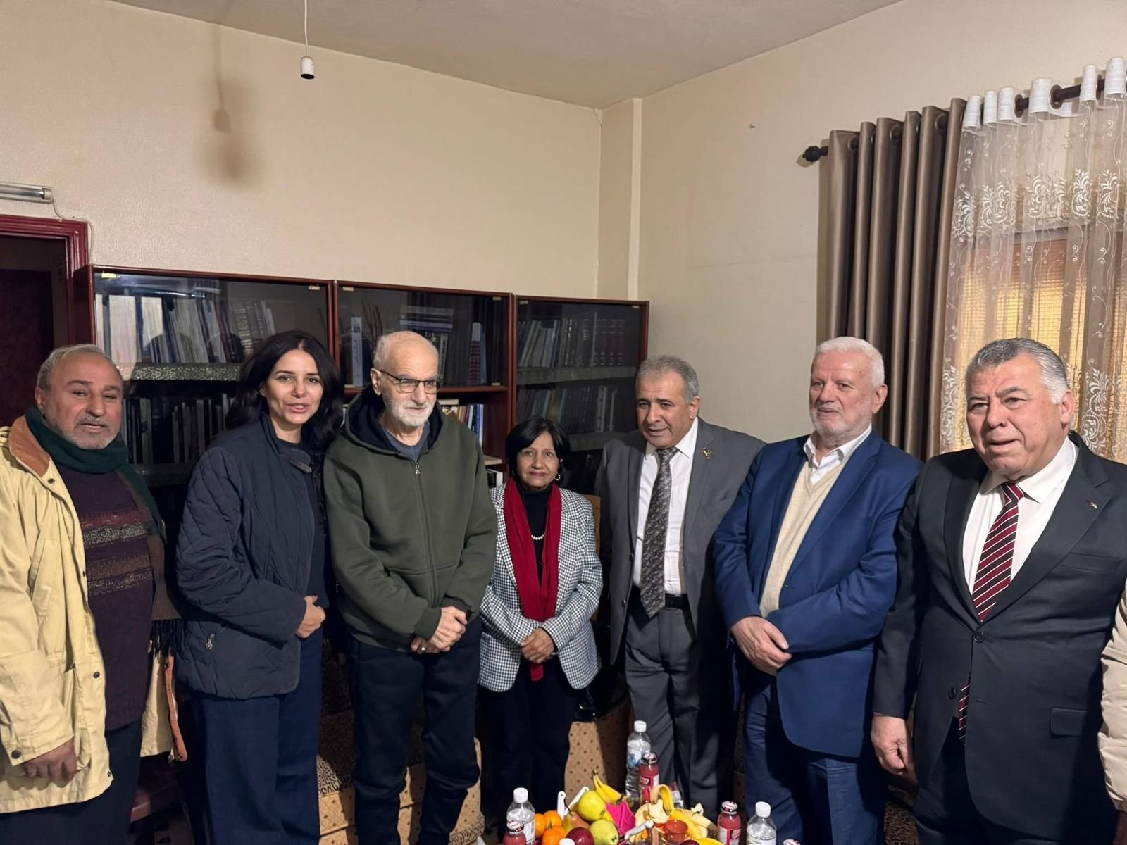 زيارة وفاء و عرفان لعضو المجلس الثوري لحركة فتح رفعت شناعة