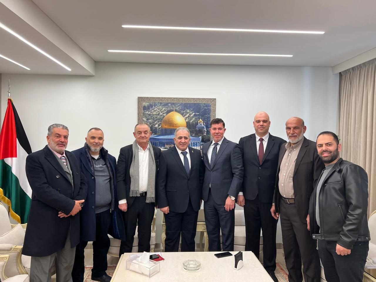 السفير الاسعد يستقبل وفداً من منتدى رجال الاعمال اللبناني الفلسطيني 