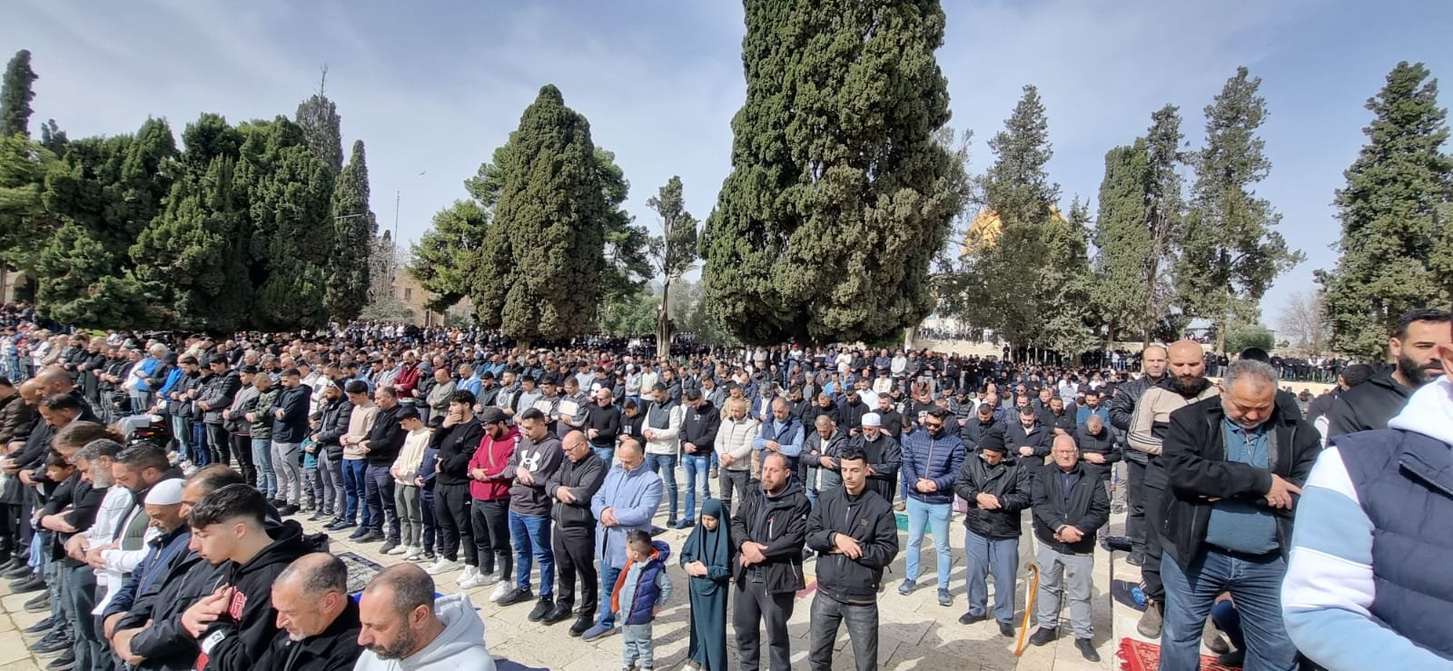 70 ألفا يؤدون صلاة الجمعة في المسجد الأقصى