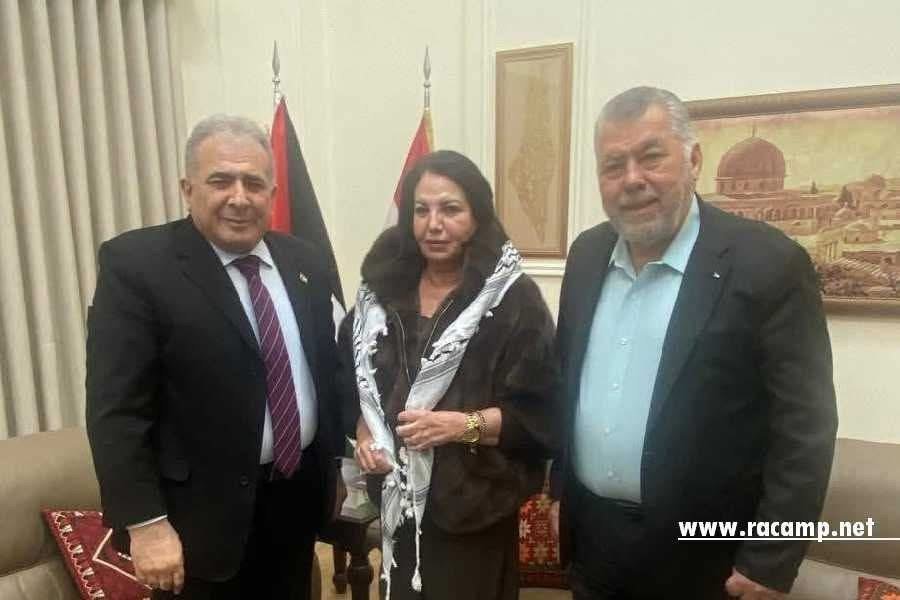 السفير الفلسطيني الدكتور محمد الأسعد يستقبل نجلاء سعد: تأكيد على استمرار نهج التضامن والوفاء