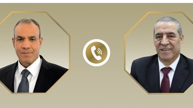 الشيخ يبحث هاتفيا مع وزير الخارجية المصري تطورات الأوضاع في الضفة وغزة