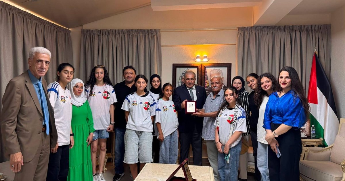 السفير الاسعد يستقبل نادي الشباب العربي الفلسطيني