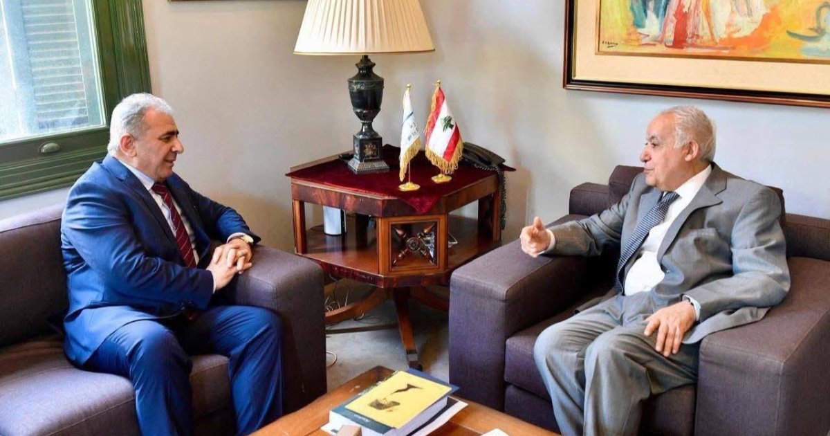 السفير الاسعد يلتقي وزير الثقافة اللبناني غسان سلامة