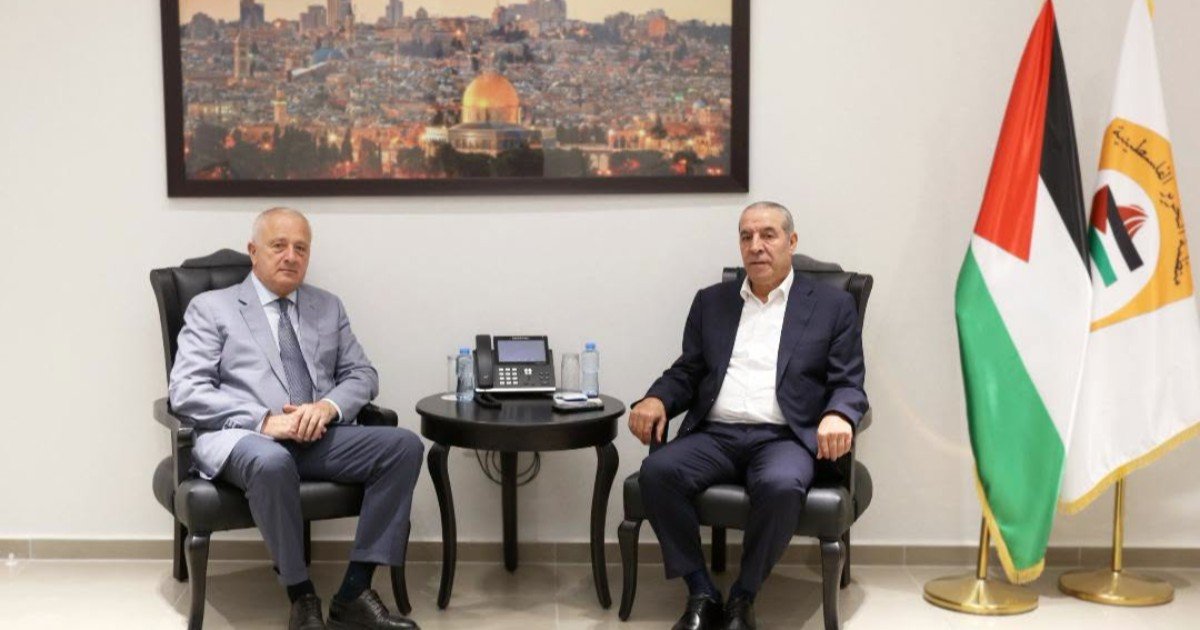 الشيخ يستعرض مع ممثل روسيا الاتحادية لدى فلسطين أبرز التطورات السياسية