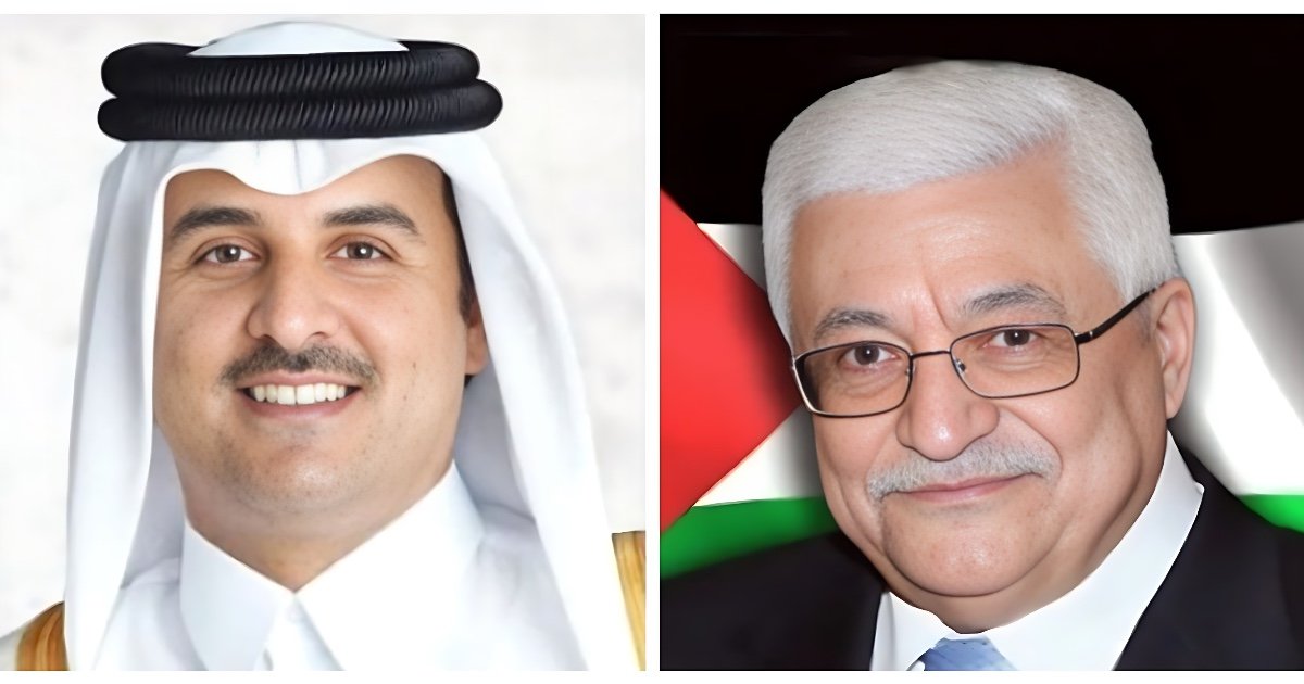 الرئيس يصل قطر ويلتقي الأمير تميم ويعزي بوفاة الشيخ حمد بن خليفة آل ثاني