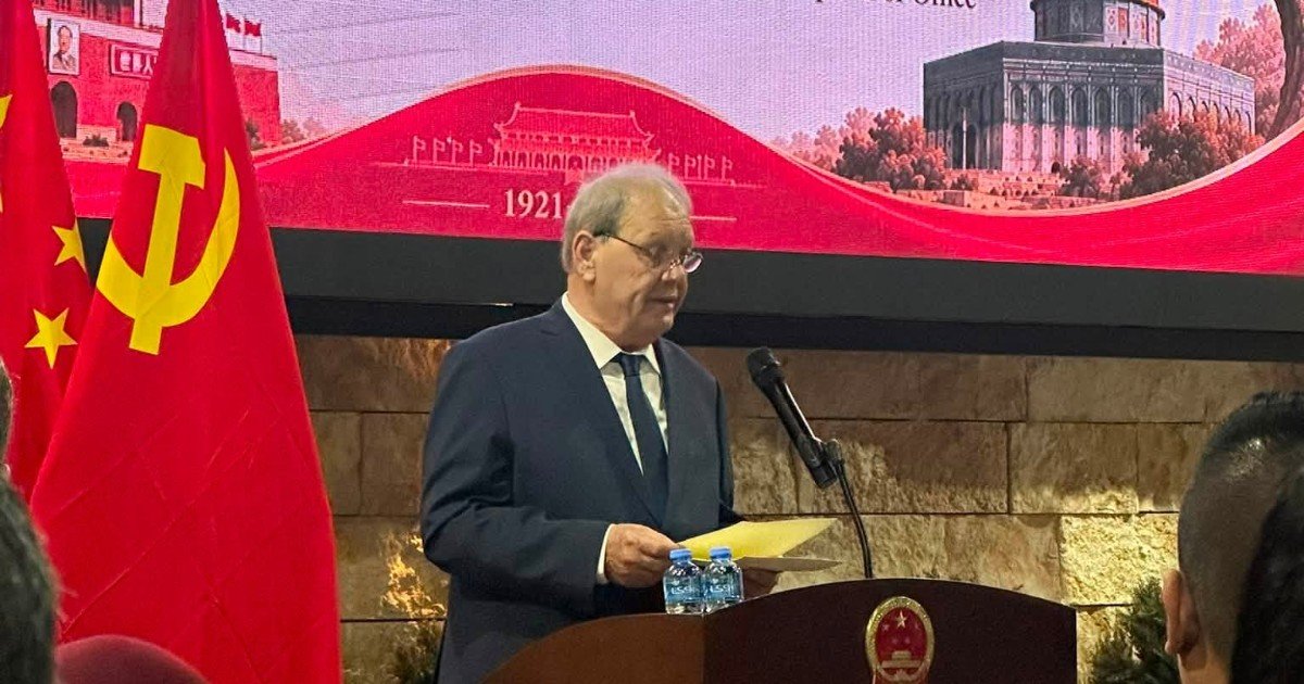 فتوح يلقي كلمة بمناسبة الذكرى الخامسة بعد المائة لتأسيس الحزب الشيوعي الصيني