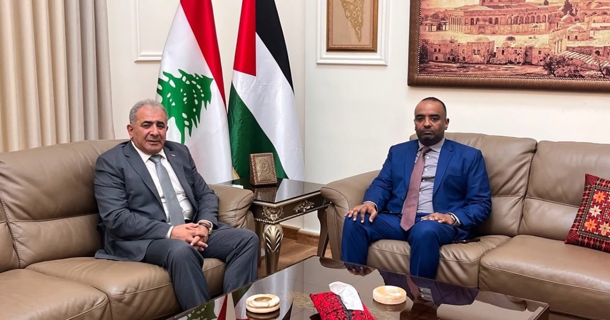 السفير الاسعد يستقبل القائم باعمال السودان في لبنان