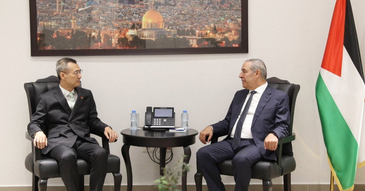 الشيخ يستقبل مدير مكتب جمهورية الصين الشعبية لدى دولة فلسطين