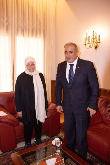 بهية الحريري تستقبل سفير دولة فلسطين محمد الأسعد