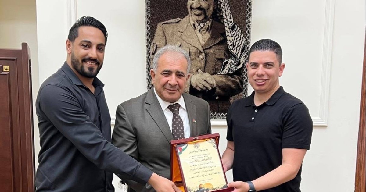 السفير الاسعد يستقبل رئيس الاتحاد العام لطلبة فلسطين وسيم الجمل