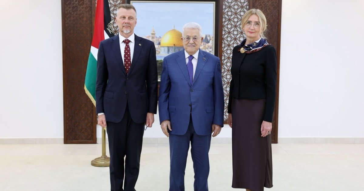 الرئيس يتقبل أوراق اعتماد رئيس مكتب تمثيل جمهورية ليتوانيا لدى دولة فلسطين