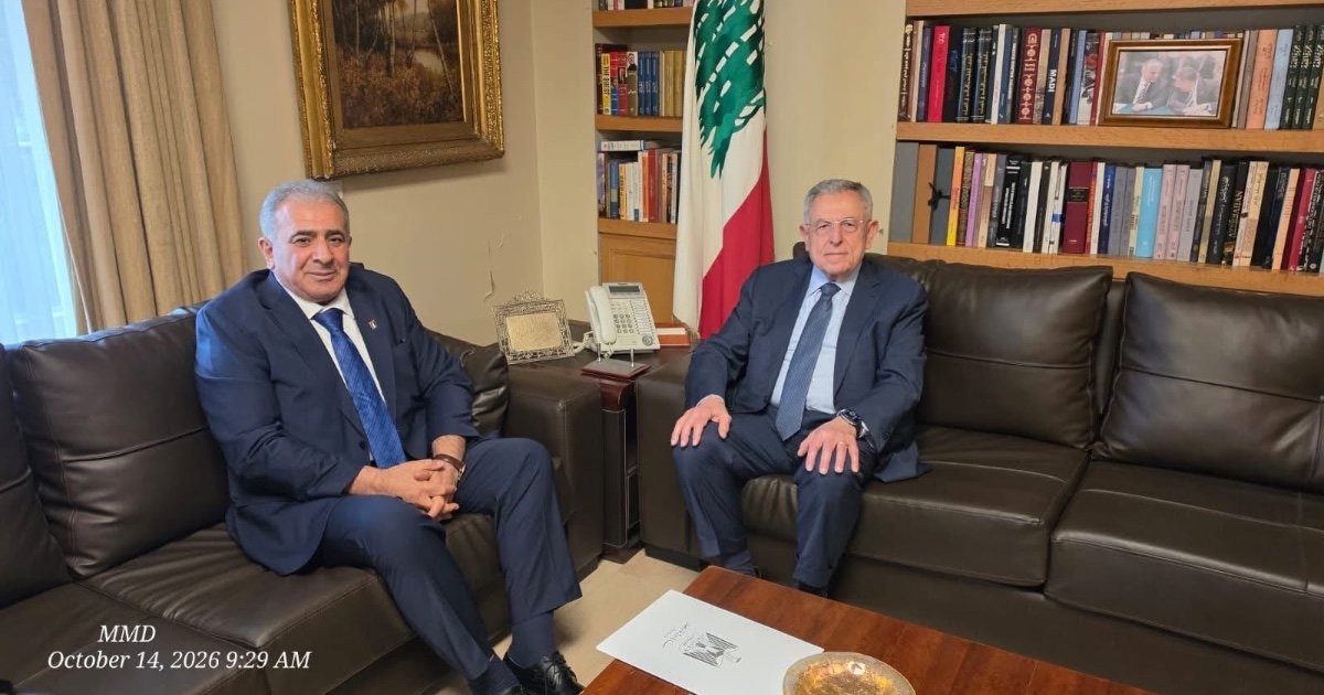 السفير الفلسطيني لدى لبنان يبحث مع الرئيس فؤاد السنيورة أوضاع اللاجئين وتعزيز الحوار اللبناني–الفلسطيني