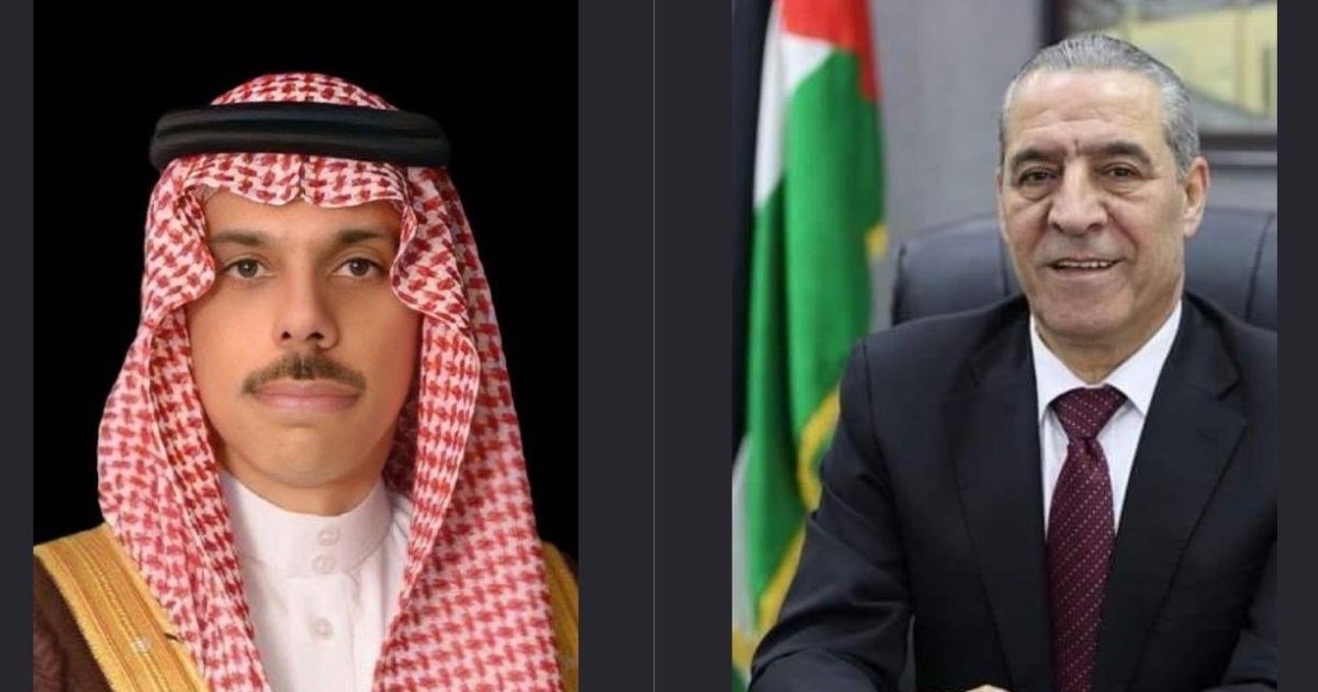 الشيخ يبحث مع وزير الخارجية السعودي آخر التطورات في فلسطين والمنطقة