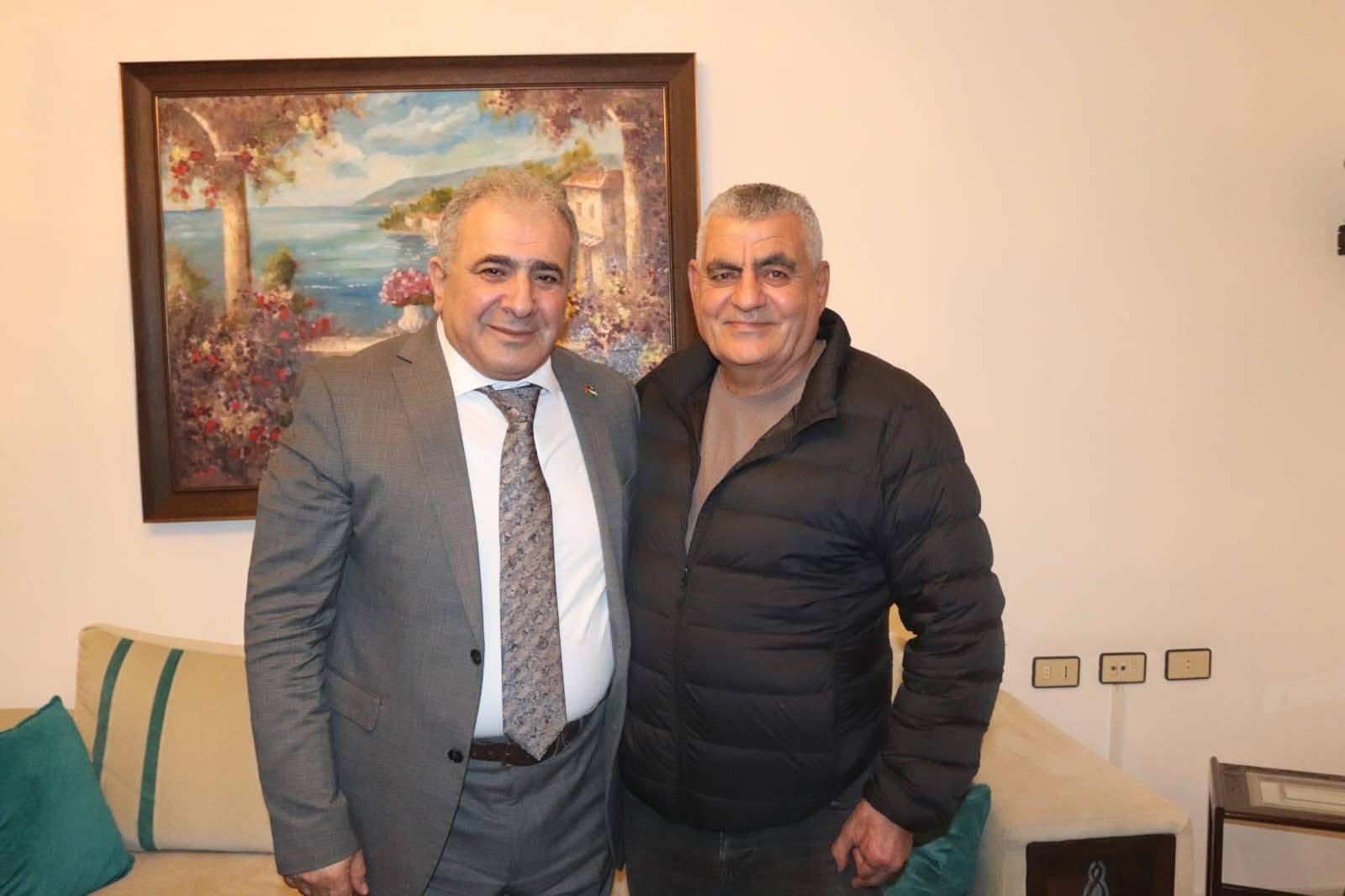 السفير الاسعد يزور رئيس بلدية برج الشمالي السابق مصطفى شعيتلي