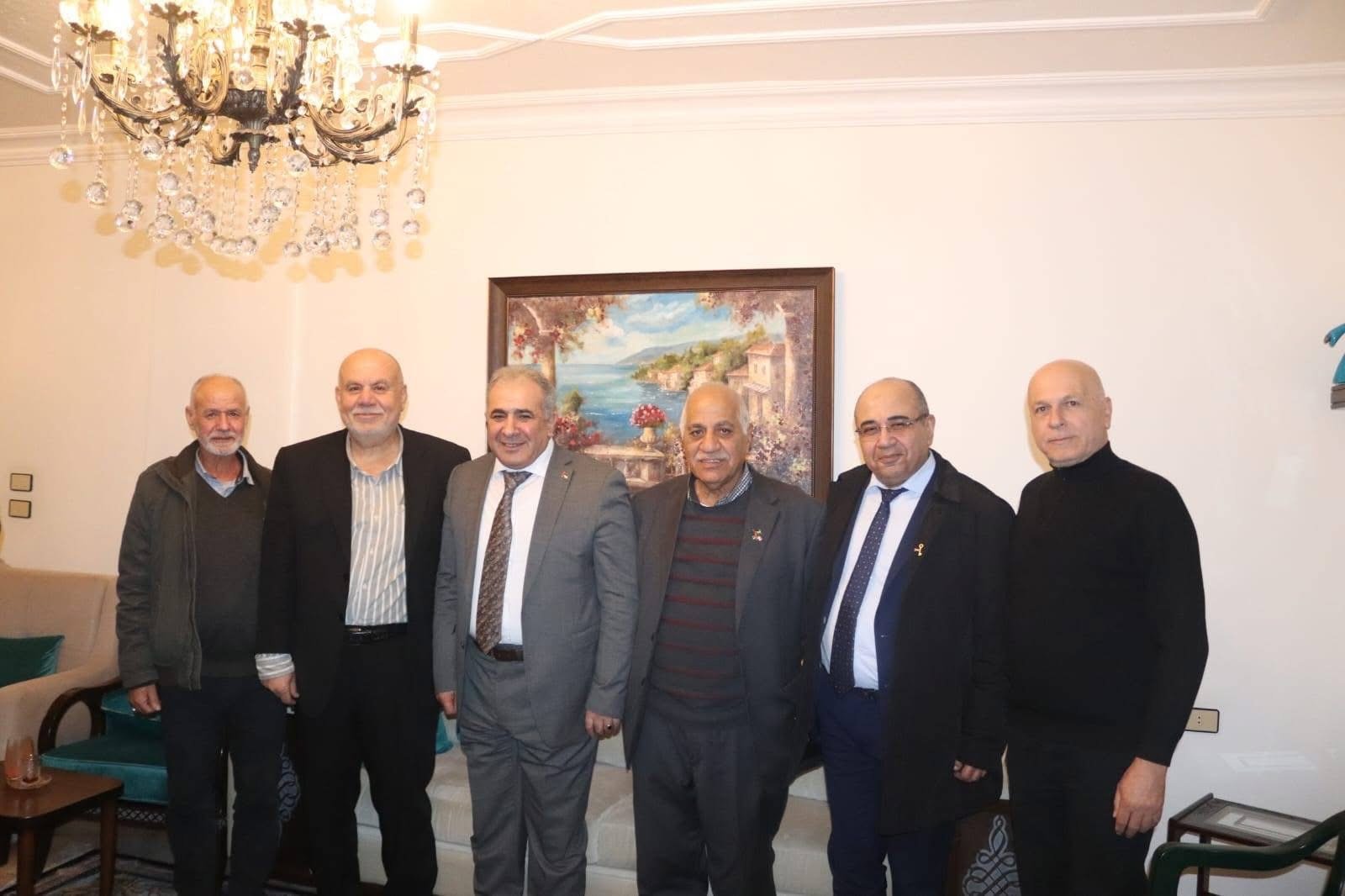 السفير الاسعد يزور رئيس بلدية برج الشمالي السابق مصطفى شعيتلي