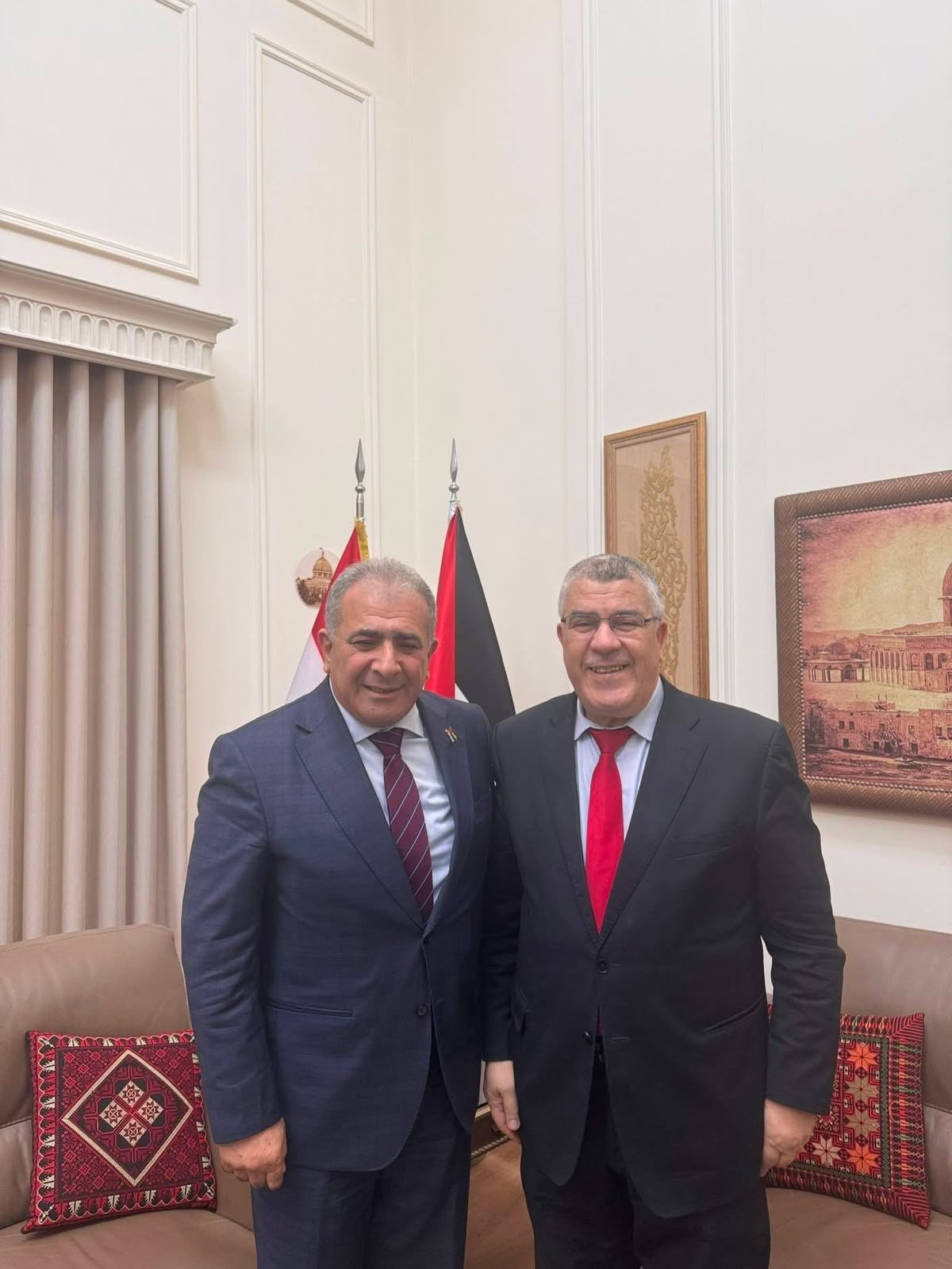 السفير الاسعد يستقبل سفير الجزائر في لبنان