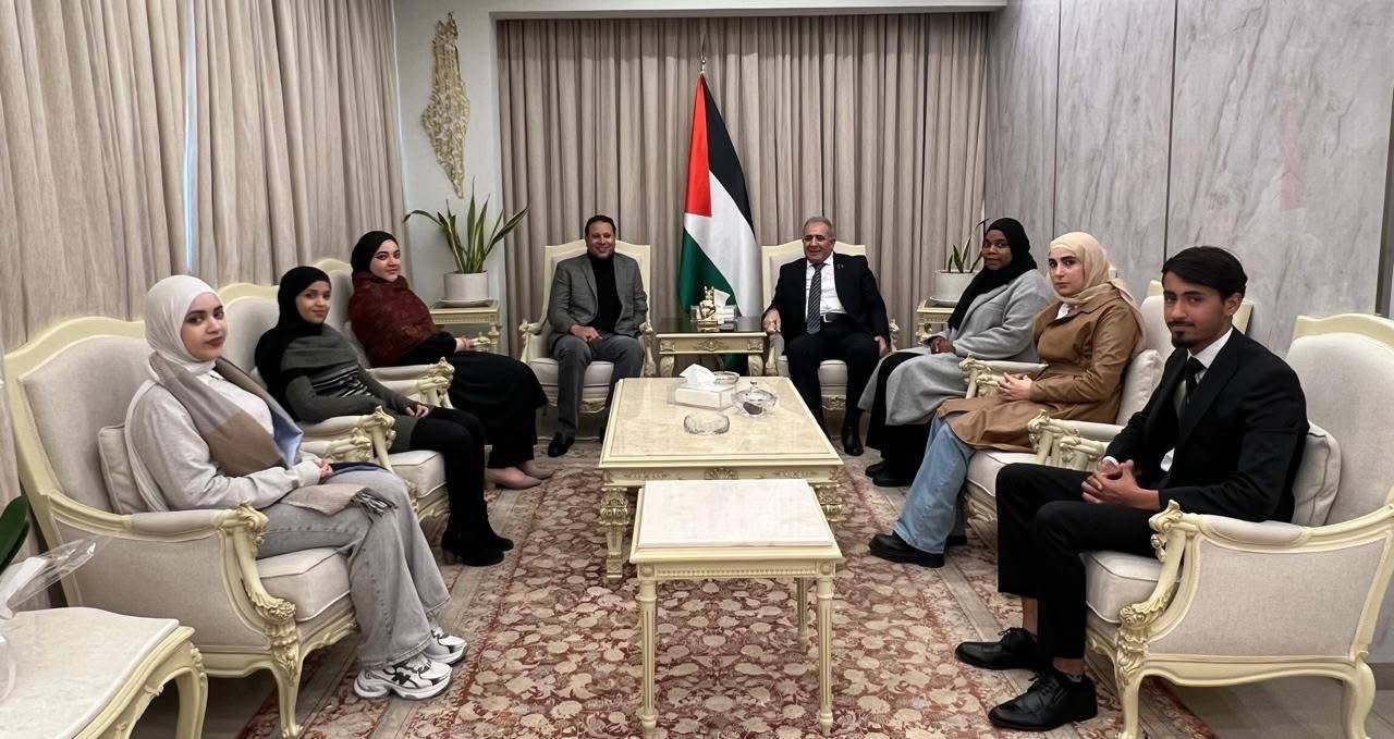 السفير الاسعد يستقبل وفداً من اللقاء الشبابي اللبناني الفلسطيني