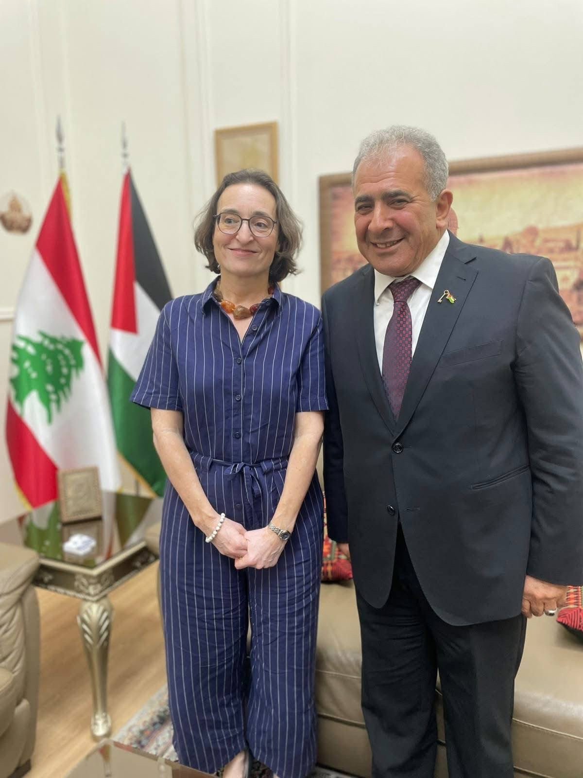 السفير الأسعد يستقبل رئيسة اللجنة الاستشارية للأونروا ويبحث معها دعم الوكالة وتعزيز شراكتها مع السفارة - Image 9