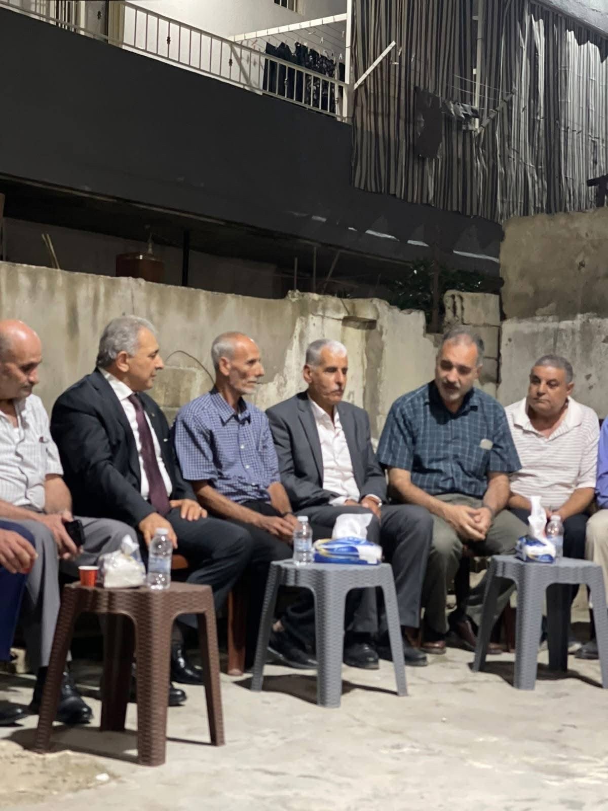 بتوجيهات من سيادة الرئيس محمود عباس ابو مازن : السفير الاسعد يعزي عائلتي مبدى والطيار في مخيم نهر البارد