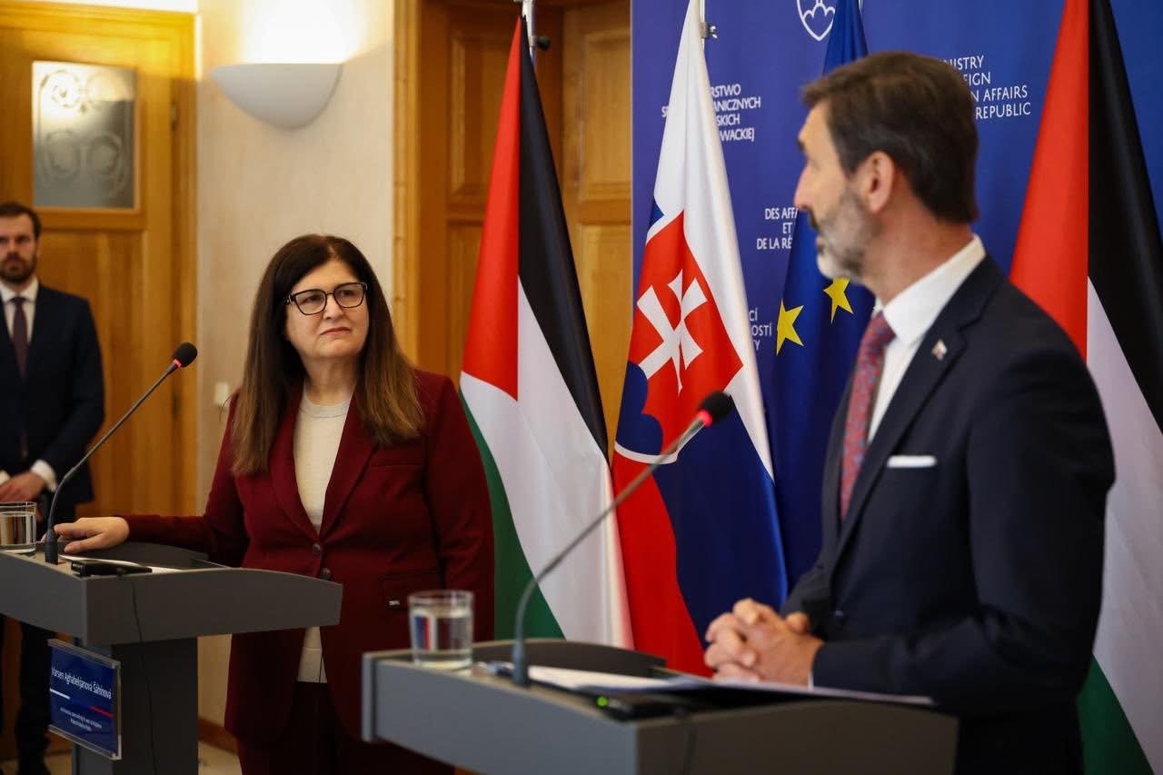 اجتمعت وزيرة الخارجية والمغتربين د. فارسين أغابكيان شاهين مع وزير خارجية جمهورية سلوفاكيا السيد يوراي بلانار