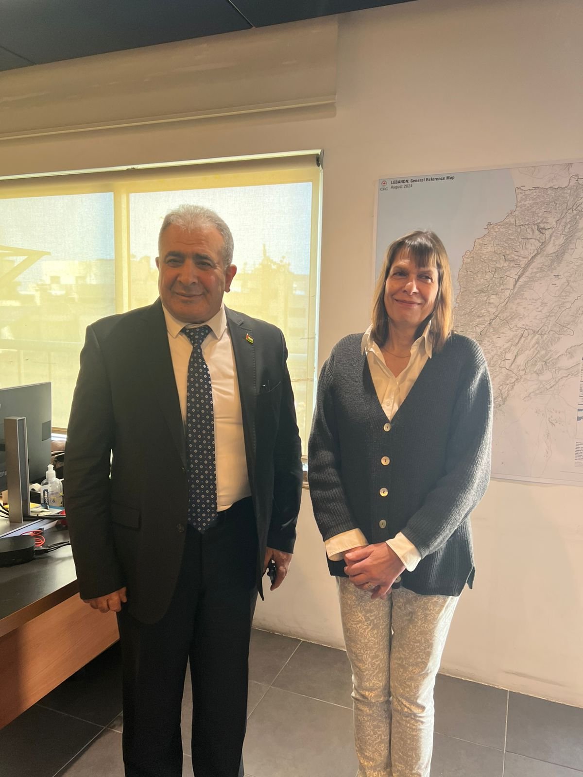 السفير الاسعد يلتقي رئيسة بعثة اللجنة الدولية للصليب الأحمر في لبنان