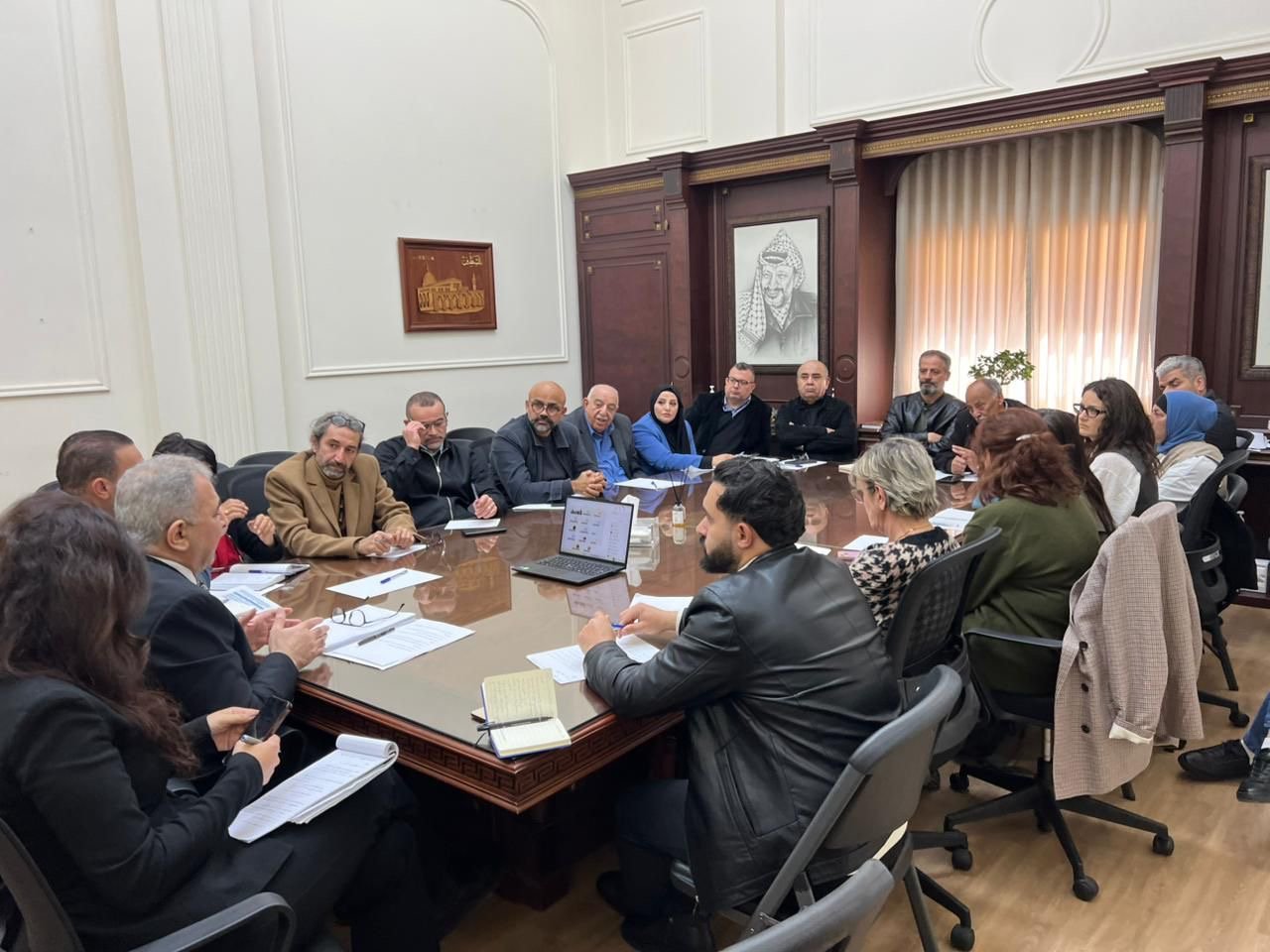 السفير الاسعد يعقد لقاء تنسيقيا مع مؤسسات المجتمع المدني الفلسطيني